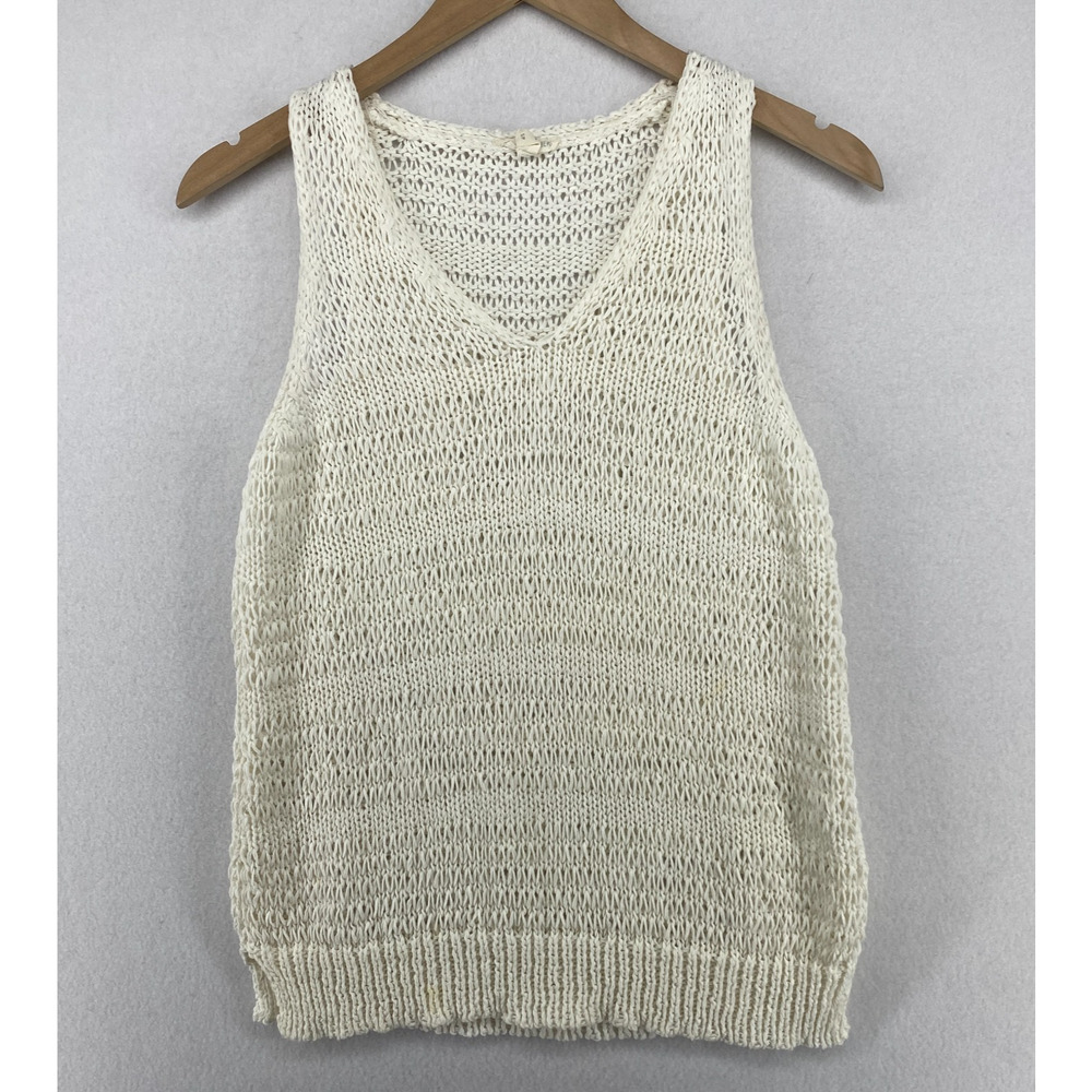 Eileen Fisher Cream Knit Sweater